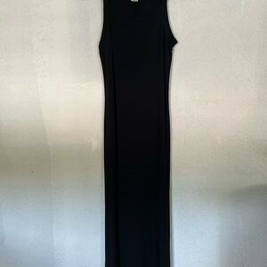 Loft Elegant Black Sleeveless Dress